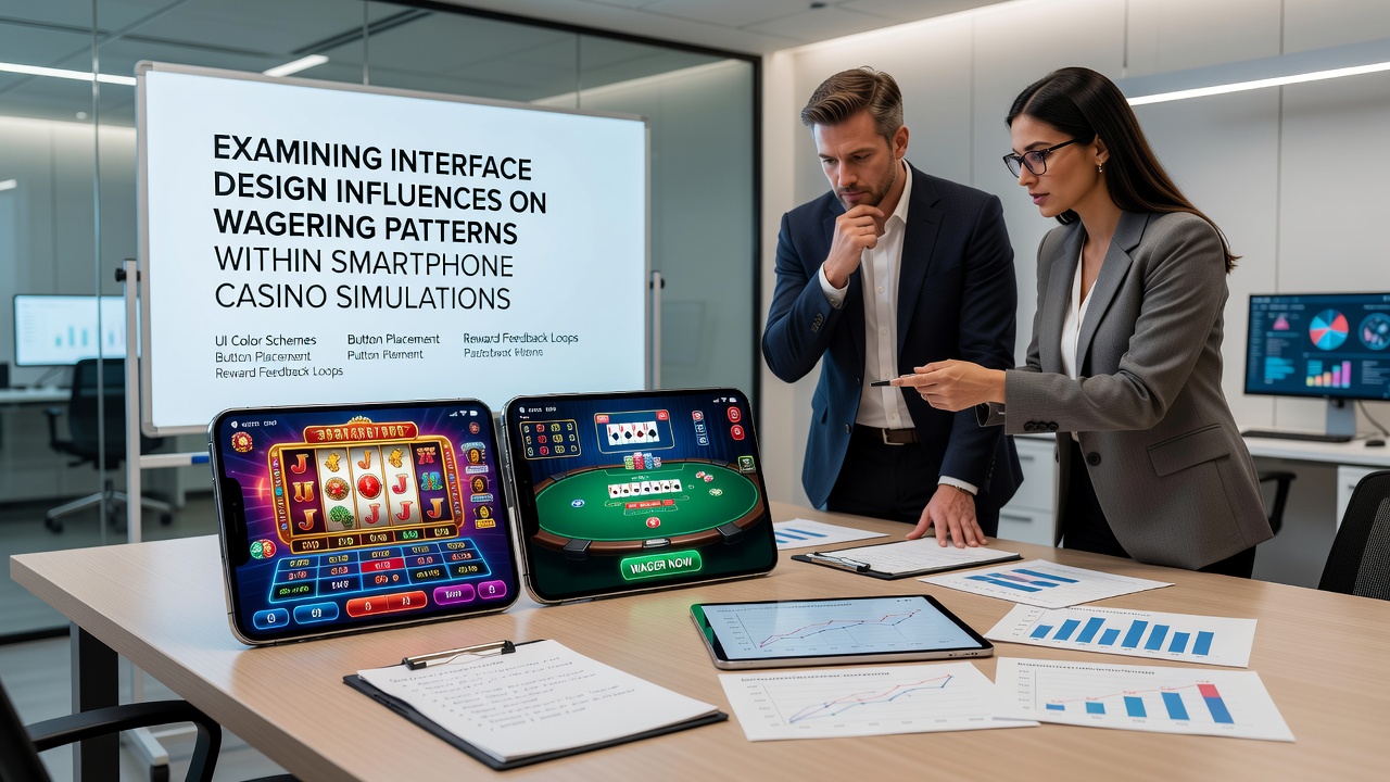 Detailansicht einer mobilen Roulette-App mit Wett-Interface