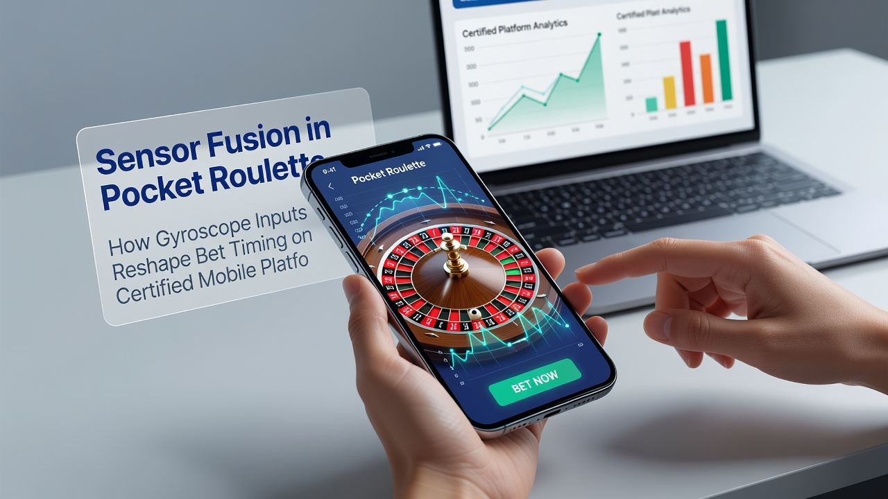 Visualisierung von Sensorfusion-Datenströmen während einer Roulette-Session auf einem mobilen Gerät