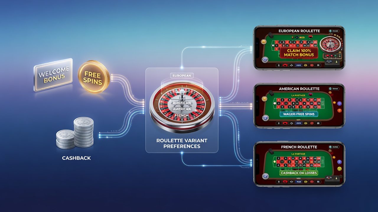 Vergleich von Roulette-Radkonfigurationen mit Bonusfortschrittsanzeige auf mobiler App